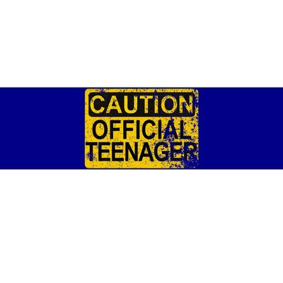 Caution Nager Warning 2011 13th Birthday Gift Bumper Sticker