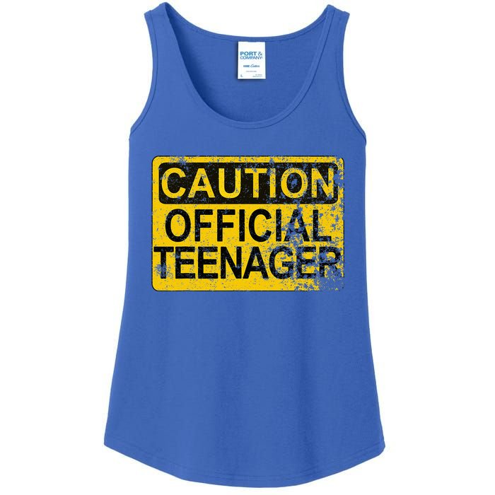 Caution Nager Warning 2011 13th Birthday Gift Ladies Essential Tank