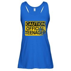 Caution Nager Warning 2011 13th Birthday Gift Ladies Essential Flowy Tank