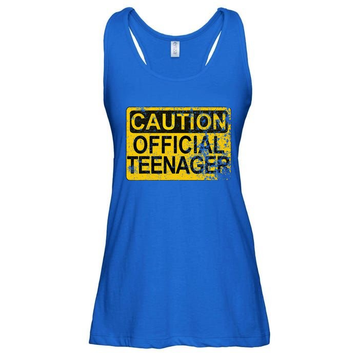 Caution Nager Warning 2011 13th Birthday Gift Ladies Essential Flowy Tank