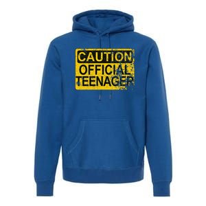 Caution Nager Warning 2011 13th Birthday Gift Premium Hoodie