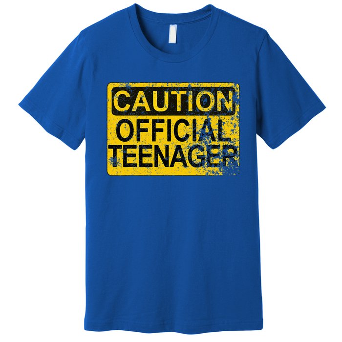 Caution Nager Warning 2011 13th Birthday Gift Premium T-Shirt