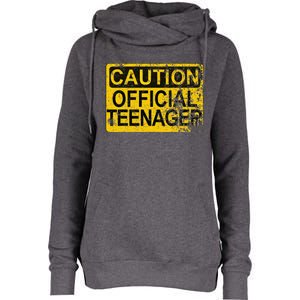 Caution Nager Warning 2011 13th Birthday Gift Womens Funnel Neck Pullover Hood