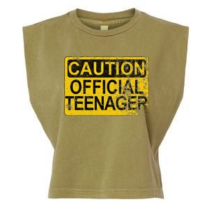 Caution Nager Warning 2011 13th Birthday Gift Garment-Dyed Women's Muscle Tee