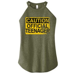 Caution Nager Warning 2011 13th Birthday Gift Women's Perfect Tri Rocker Tank