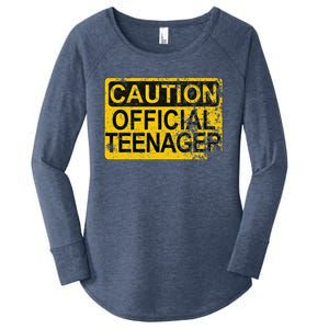 Caution Nager Warning 2011 13th Birthday Gift Women's Perfect Tri Tunic Long Sleeve Shirt