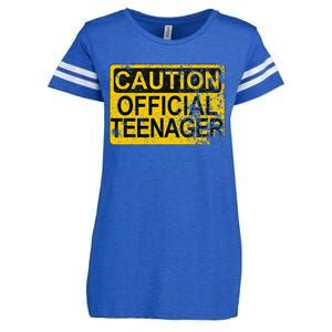 Caution Nager Warning 2011 13th Birthday Gift Enza Ladies Jersey Football T-Shirt