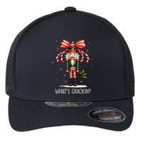 Christmas Nutcracker Whats Crackin Funny Xmas Flexfit Unipanel Trucker Cap