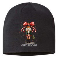 Christmas Nutcracker Whats Crackin Funny Xmas Sustainable Beanie