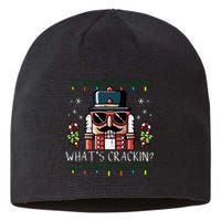 Christmas Nutcracker Whats Crackin Funny Xmas Sustainable Beanie