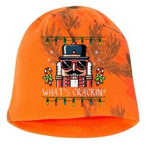 Christmas Nutcracker Whats Crackin Funny Xmas Kati - Camo Knit Beanie