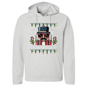 Christmas Nutcracker Whats Crackin Funny Xmas Performance Fleece Hoodie