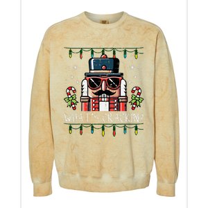 Christmas Nutcracker Whats Crackin Funny Xmas Colorblast Crewneck Sweatshirt