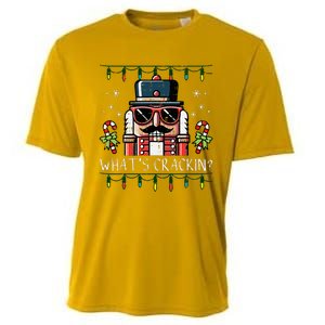 Christmas Nutcracker Whats Crackin Funny Xmas Cooling Performance Crew T-Shirt