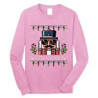 Christmas Nutcracker Whats Crackin Funny Xmas Long Sleeve Shirt