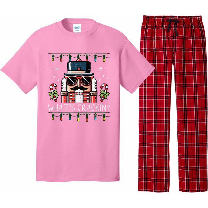 Christmas Nutcracker Whats Crackin Funny Xmas Pajama Set