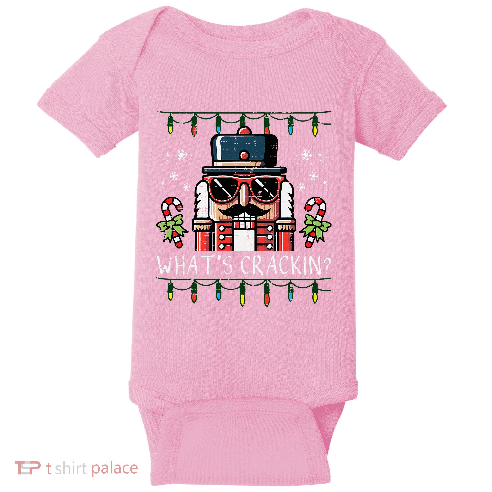 Christmas Nutcracker Whats Crackin Funny Xmas Baby Bodysuit