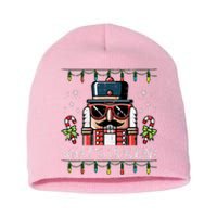 Christmas Nutcracker Whats Crackin Funny Xmas Short Acrylic Beanie