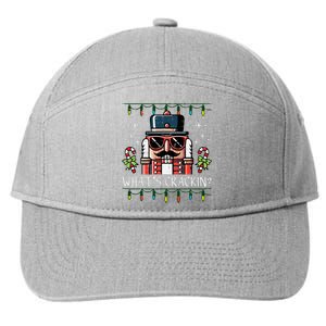 Christmas Nutcracker Whats Crackin Funny Xmas 7-Panel Snapback Hat