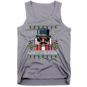 Christmas Nutcracker Whats Crackin Funny Xmas Tank Top