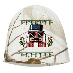 Christmas Nutcracker Whats Crackin Funny Xmas Kati - Camo Knit Beanie