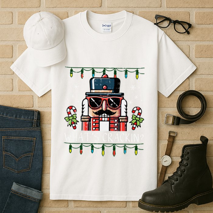 Christmas Nutcracker Whats Crackin Funny Xmas Tall T-Shirt