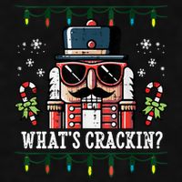 Christmas Nutcracker Whats Crackin Funny Ladies PosiCharge Tri-Blend Wicking Tank