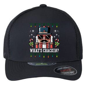 Christmas Nutcracker Whats Crackin Funny Flexfit Unipanel Trucker Cap