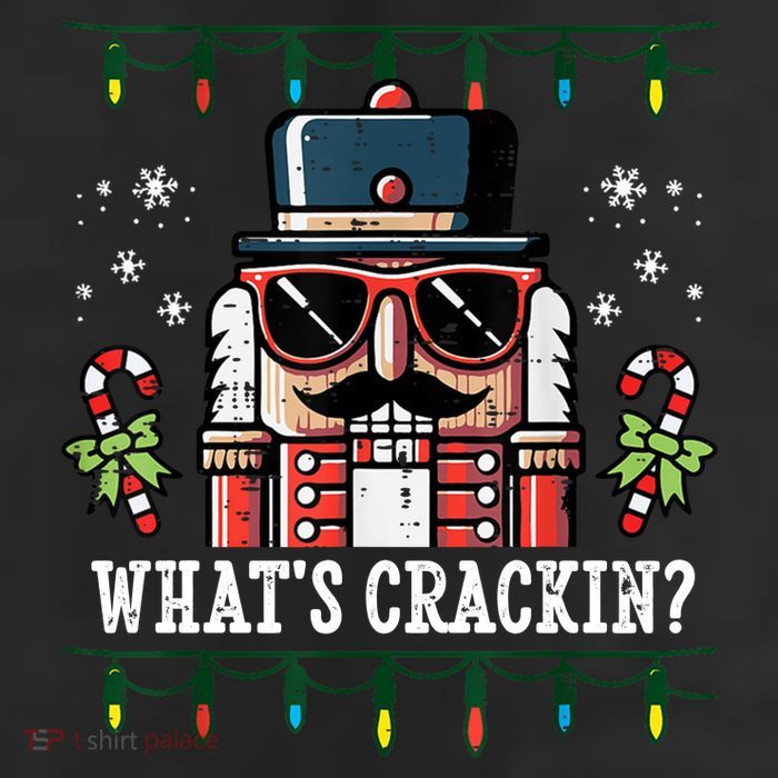 Christmas Nutcracker Whats Crackin Funny 25L Jumbo Tote