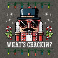 Christmas Nutcracker Whats Crackin Funny Cotton Canvas Backpack