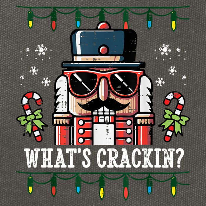 Christmas Nutcracker Whats Crackin Funny Cotton Canvas Backpack