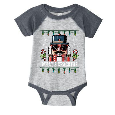Christmas Nutcracker Whats Crackin Funny Infant Baby Jersey Bodysuit