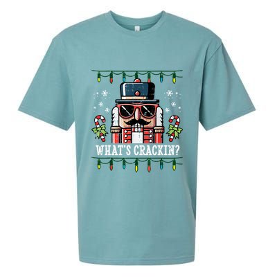 Christmas Nutcracker Whats Crackin Funny Sueded Cloud Jersey T-Shirt