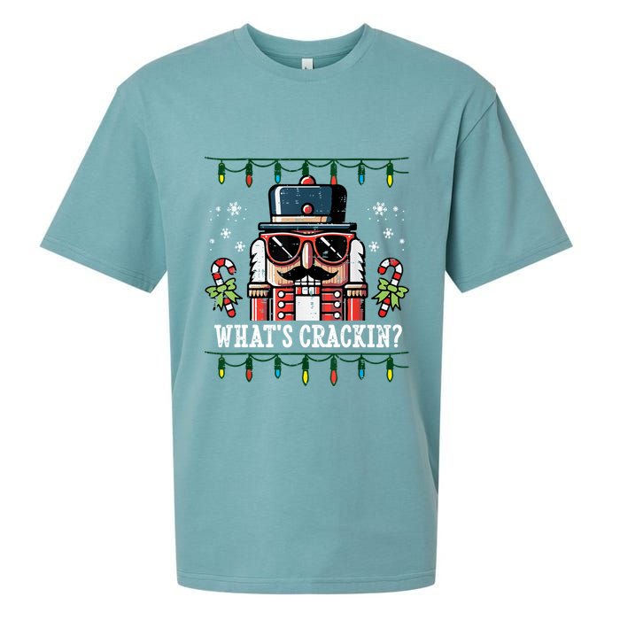 Christmas Nutcracker Whats Crackin Funny Sueded Cloud Jersey T-Shirt