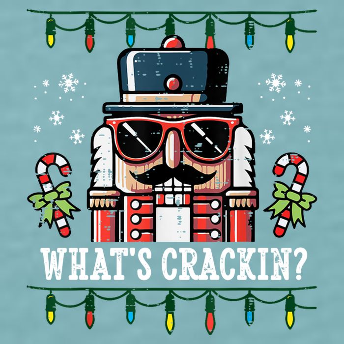 Christmas Nutcracker Whats Crackin Funny Sueded Cloud Jersey T-Shirt