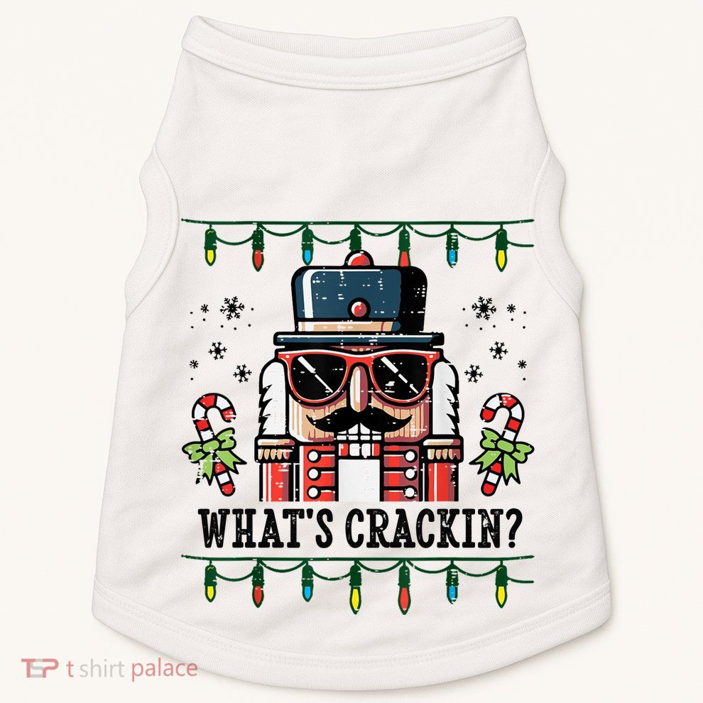 Christmas Nutcracker Whats Crackin Funny Doggie Tank