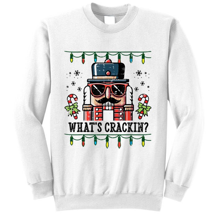 Christmas Nutcracker Whats Crackin Funny Sweatshirt