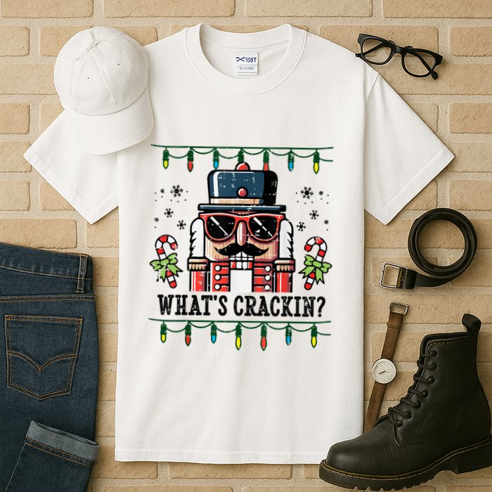 Christmas Nutcracker Whats Crackin Funny Tall T-Shirt