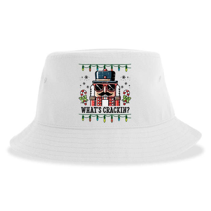 Christmas Nutcracker Whats Crackin Funny Sustainable Bucket Hat