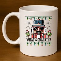 Christmas Nutcracker Whats Crackin Funny 11oz C Handle Ceramic Mug