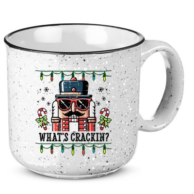 Christmas Nutcracker Whats Crackin Funny 15oz Campfire Ceramic Mug