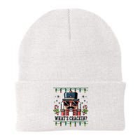 Christmas Nutcracker Whats Crackin Funny Knit Cap Winter Beanie