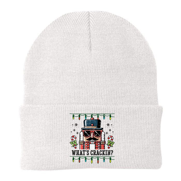 Christmas Nutcracker Whats Crackin Funny Knit Cap Winter Beanie