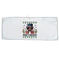 Christmas Nutcracker Whats Crackin Funny Large Microfiber Waffle Golf Towel