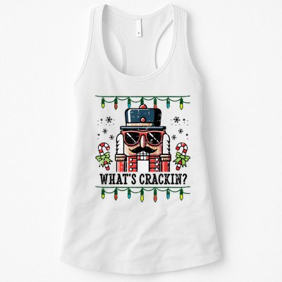 Christmas Nutcracker Whats Crackin Funny Womens Tank Top