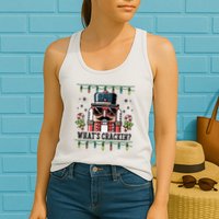 Christmas Nutcracker Whats Crackin Funny Womens Tank Top