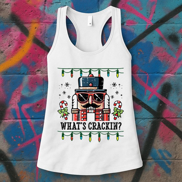 Christmas Nutcracker Whats Crackin Funny Womens Tank Top