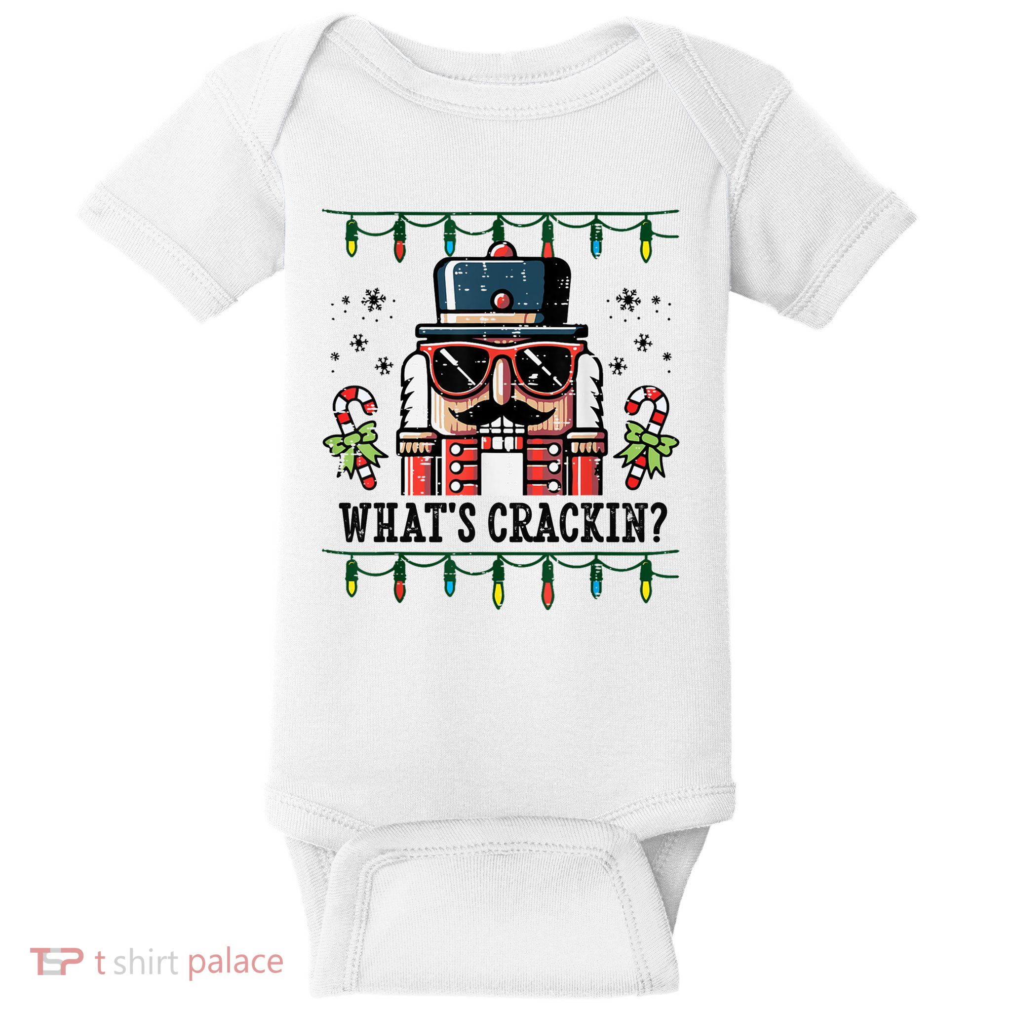 Christmas Nutcracker Whats Crackin Funny Baby Bodysuit