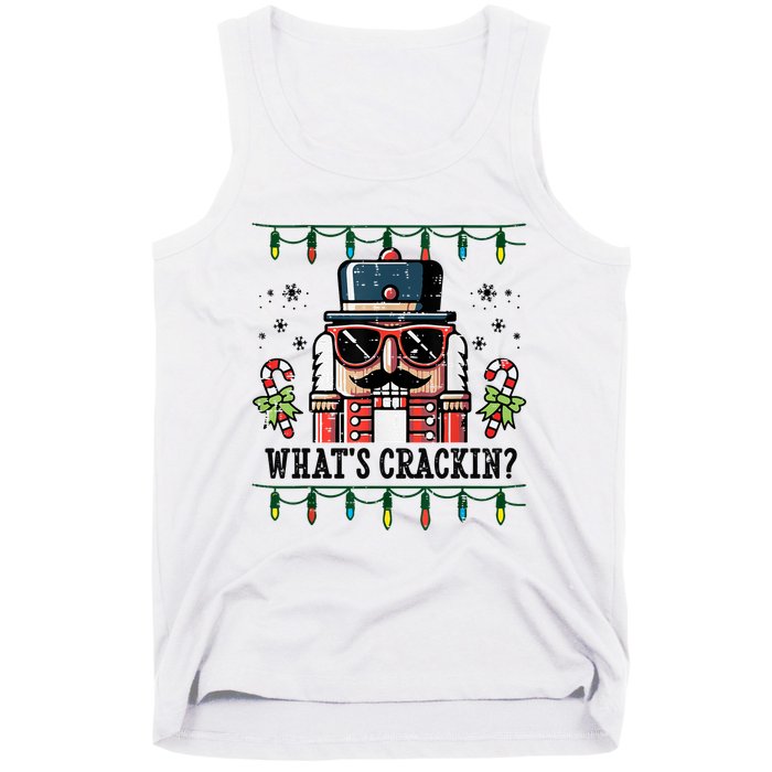Christmas Nutcracker Whats Crackin Funny Tank Top