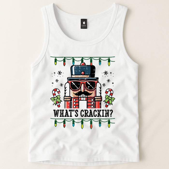 Christmas Nutcracker Whats Crackin Funny Tank Top